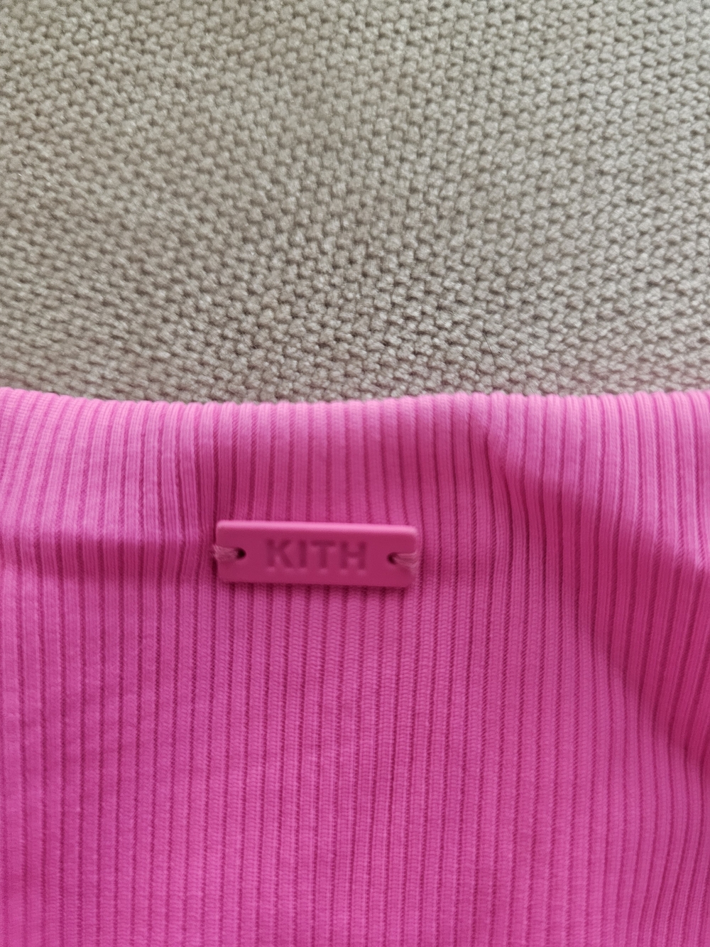 Kith Hot Pink Ribbed Bikini Set - Picture 6 of 6